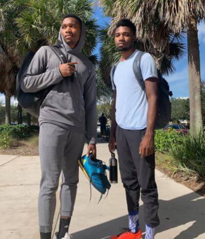 Noah Lyles with his sibling Josephus Lyles